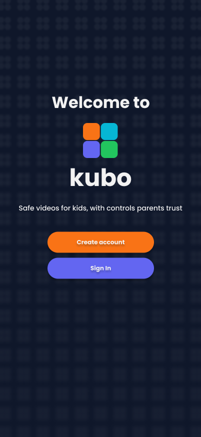 Kubo Welcome Screen